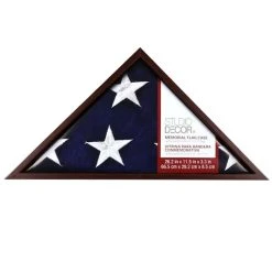 Flash Sale ❤️ Mahogany Memorial Flag Case by Studio Décor® by Studio Decor 🔥 -Studio Decor Shop 10032856 r 2