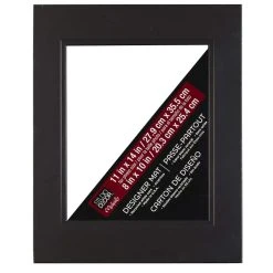 Best Pirce ✨ 11" x 14" Black Core Double Mat By Studio Décor®, 8" x 10" Opening by Studio Decor ⭐