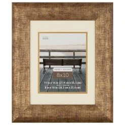 Buy 💯 12 Pack: Rustic 8" x 10" Scoop Frame With Mat, Home Collection by Studio Décor® by Studio Decor 💯