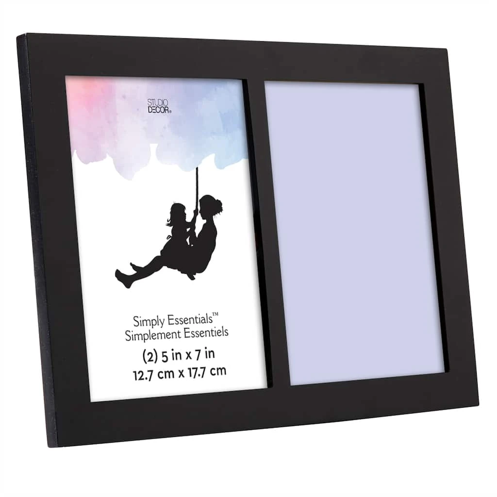 Buy 🥰 2 Opening Black 5" x 7" Frame, Simply Essentials™ by Studio Décor® by Studio Decor ⭐ 2 Buy 🥰 2 Opening Black 5" x 7" Frame, Simply Essentials™ by Studio Décor® by Studio Decor ⭐ - Image 2
