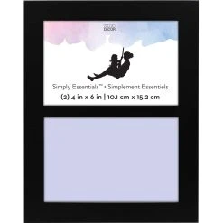 Budget ⌛ 2 Opening Black 4" x 6" Collage Frame, Simply Essentials™ by Studio Décor® by Studio Decor ⭐