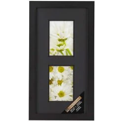 Wholesale 🎁  Black 2-Opening Gallery Frame with Black Double Mat by Studio Décor® by Studio Decor 😍