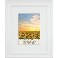 Cheapest ⌛ 4 White Frames With Mat, 5" x 7", Lifestyles By Studio Décor® by Studio Decor 🎉