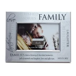 New 🥰 12 Pack: Silver Family Sentiment 4" x 6" Frame, Expressions™ by Studio Décor® by Studio Decor 🌟