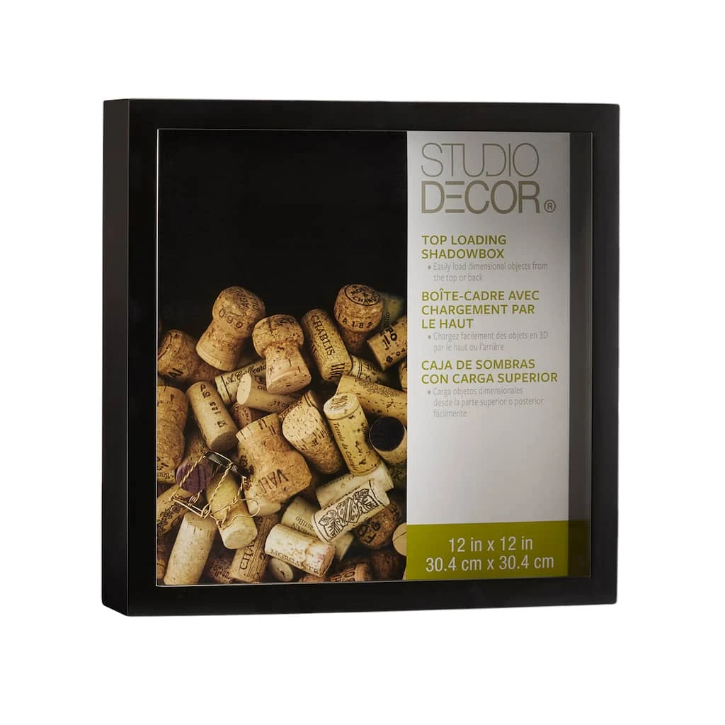 Buy ❤️ Black Top-Loading Shadowbox 12" x 12" by Studio Décor® by Studio Decor ⌛ 1 Buy ❤️ Black Top-Loading Shadowbox 12" x 12" by Studio Décor® by Studio Decor ⌛