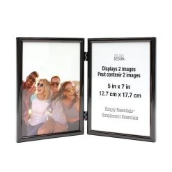 Promo 💯 Black Hinged Metal Frame, 5" x 7", Simply Essentials™ By Studio Décor® by Studio Decor ✔️