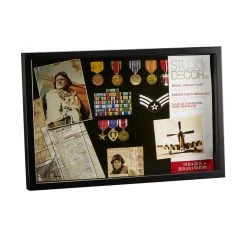 Outlet ✨ Black Medal Shadow Box by Studio Décor®, 14" x 22" by Studio Decor 😀
