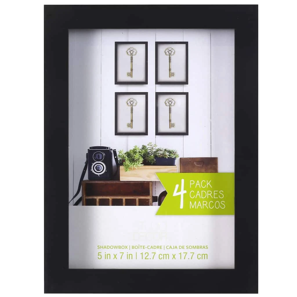 Flash Sale π₯ 4-Pack Black Shadow Box, 5" x 7" By Studio Décor® by Studio Decor π 1 Flash Sale π₯ 4-Pack Black Shadow Box, 5" x 7" By Studio Décor® by Studio Decor π