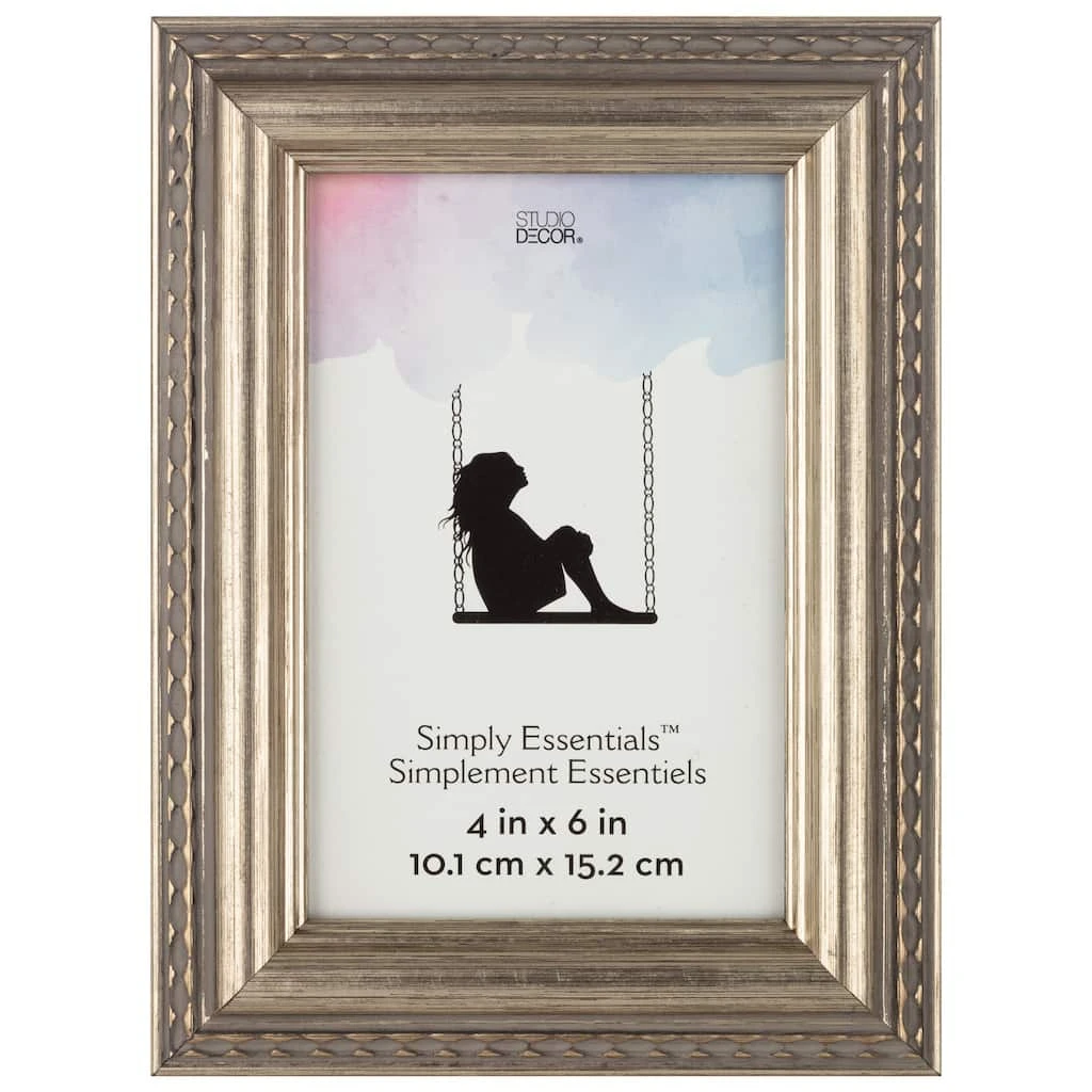 Discount โ 12 Pack: Silver Scallop Edge 4" x 6" Frame, Simply Essentials™ by Studio Décor® by Studio Decor ๐ 1 Discount โ 12 Pack: Silver Scallop Edge 4" x 6" Frame, Simply Essentials™ by Studio Décor® by Studio Decor ๐