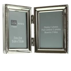 Promo ⭐ Metal Hinged 2-Opening Mini Frame by Studio Décor® by Studio Decor ⭐