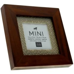 Hot Sale 🔥 Mini Walnut Frame With Burlap Mat by Studio Décor® by Studio Decor ❤️