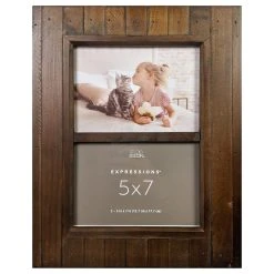 Best Sale 🤩 2 Opening Espresso Salvage Chic 5" x 7" Frame, Expressions™ by Studio Décor® by Studio Decor ⭐
