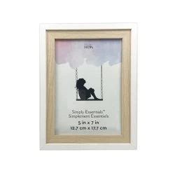 Buy ✨ 12 Pack: White & Natural Two-Tone 5" x 7" Frame, Simply Essentials™ by Studio Décor® by Studio Decor 🌟