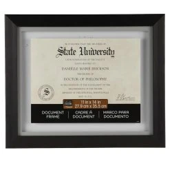 Deals 🎁  Black 11" x 14" Document Float Frame by Studio Décor® by Studio Decor 🔔