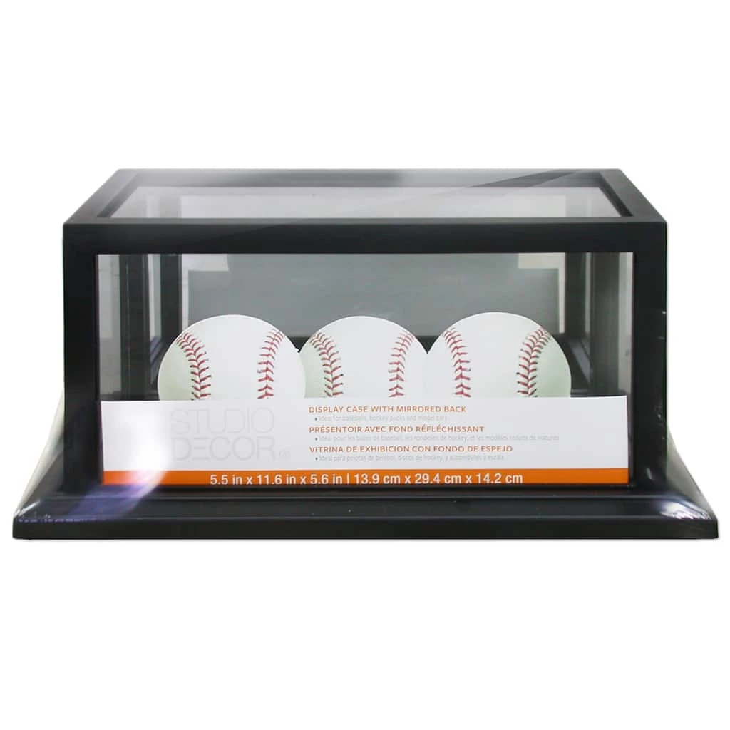 Discount ๐ฅ 12 Pack: Black โพ Baseball Mirrored Display Case by Studio Décor® by Studio Decor โญ 1 Discount ๐ฅ 12 Pack: Black โพ Baseball Mirrored Display Case by Studio Décor® by Studio Decor โญ