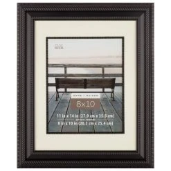 Discount 🛒 Black Rope Frame with Mat, Home Collection by Studio Décor® by Studio Decor 🤩