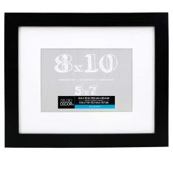 Buy ⭐ Black Belmont Frame With Mat by Studio Décor® by Studio Decor 💯