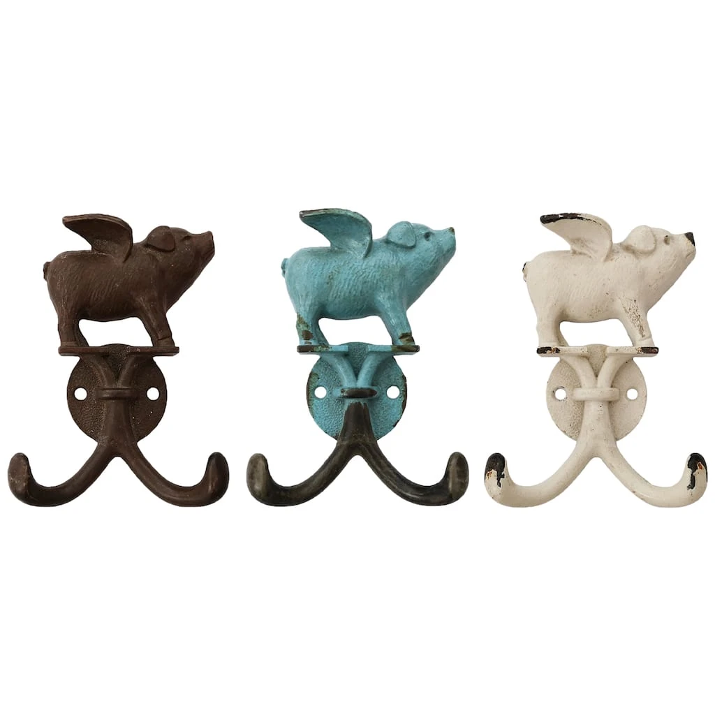 New π― Assorted Pewter Flying Pig Wall Hook by Studio Décor® by Studio Decor π 1 New π― Assorted Pewter Flying Pig Wall Hook by Studio Décor® by Studio Decor π
