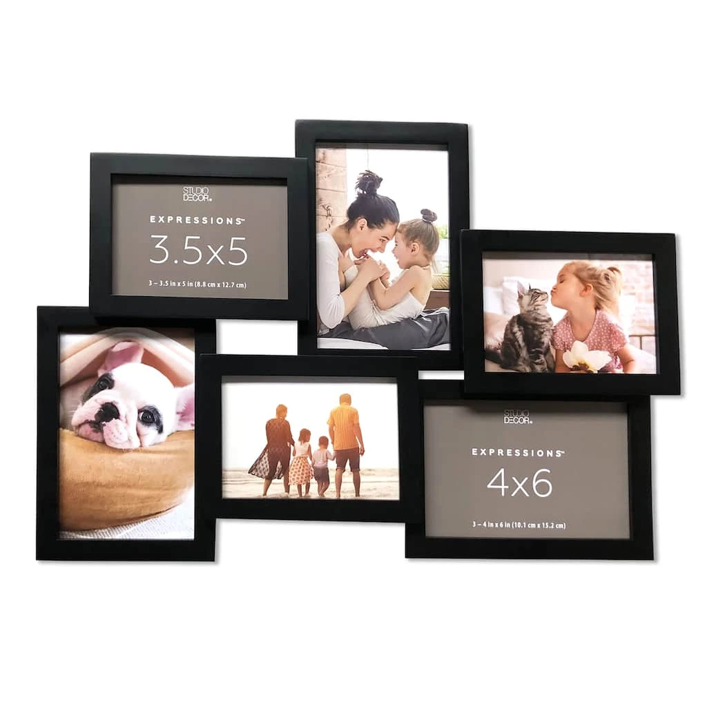 Buy π 6 Opening Black Collage Frame, Expressions™ by Studio Décor® by Studio Decor βοΈ 1 Buy π 6 Opening Black Collage Frame, Expressions™ by Studio Décor® by Studio Decor βοΈ