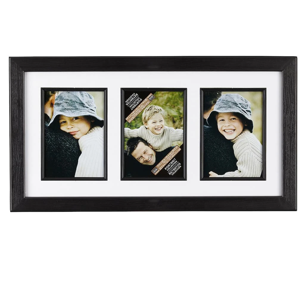 Buy ⭐ 12 Pack: 3 Opening Black Studio 5" x 7" Collage Frame with Mat, Portrait Collection by Studio Décor® by Studio Decor ✔️ 1 Buy ⭐ 12 Pack: 3 Opening Black Studio 5" x 7" Collage Frame with Mat, Portrait Collection by Studio Décor® by Studio Decor ✔️