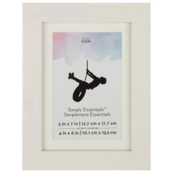 Cheap 🛒 White 4" x 6" Frame with Mat, Simply Essentials™ by Studio Décor® by Studio Decor 🤩