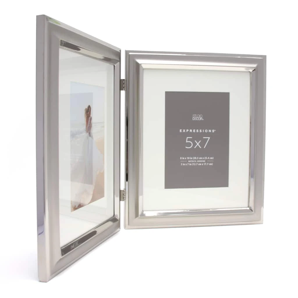 Best reviews of ❤️ 12 Pack: 2 Opening Silver 5" x 7" Hinged Frame with Mat, Expressions™ by Studio Décor® by Studio Decor ✔️ 2 Best reviews of ❤️ 12 Pack: 2 Opening Silver 5" x 7" Hinged Frame with Mat, Expressions™ by Studio Décor® by Studio Decor ✔️ - Image 2