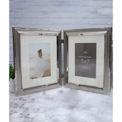 Best reviews of ❤️ 12 Pack: 2 Opening Silver 5" x 7" Hinged Frame with Mat, Expressions™ by Studio Décor® by Studio Decor ✔️ 6 Best reviews of ❤️ 12 Pack: 2 Opening Silver 5" x 7" Hinged Frame with Mat, Expressions™ by Studio Décor® by Studio Decor ✔️ -Studio Decor Shop 10417108 4 1