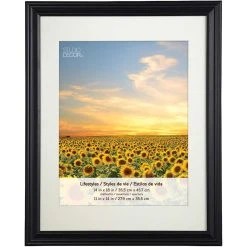Best deal 😍 2 Black Frames With Mat, 11" x 14", Lifestyles By Studio Décor® by Studio Decor 🎁