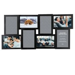Promo 🔥 8 Pack: 8 Opening Black Dimensional 4" x 6" Collage Frame by Studio Décor® by Studio Decor 😀