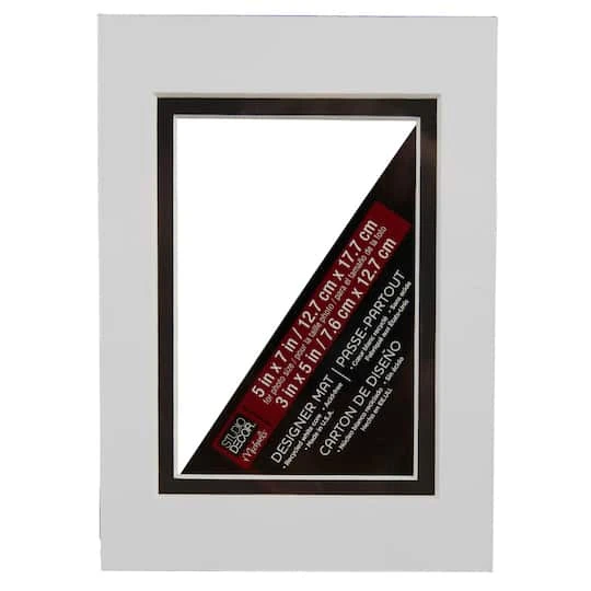 Brand new 🛒 5" x 7" Double Mat By Studio Décor®, 3" x 5" Opening by Studio Decor 👏 2 Brand new 🛒 5" x 7" Double Mat By Studio Décor®, 3" x 5" Opening by Studio Decor 👏 - Image 2