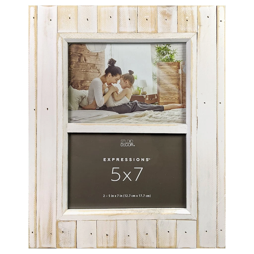 Wholesale π₯° 2 Opening White Salvage Chic 5" x 7" Frame, Expressions™ by Studio Décor® by Studio Decor π 1 Wholesale π₯° 2 Opening White Salvage Chic 5" x 7" Frame, Expressions™ by Studio Décor® by Studio Decor π