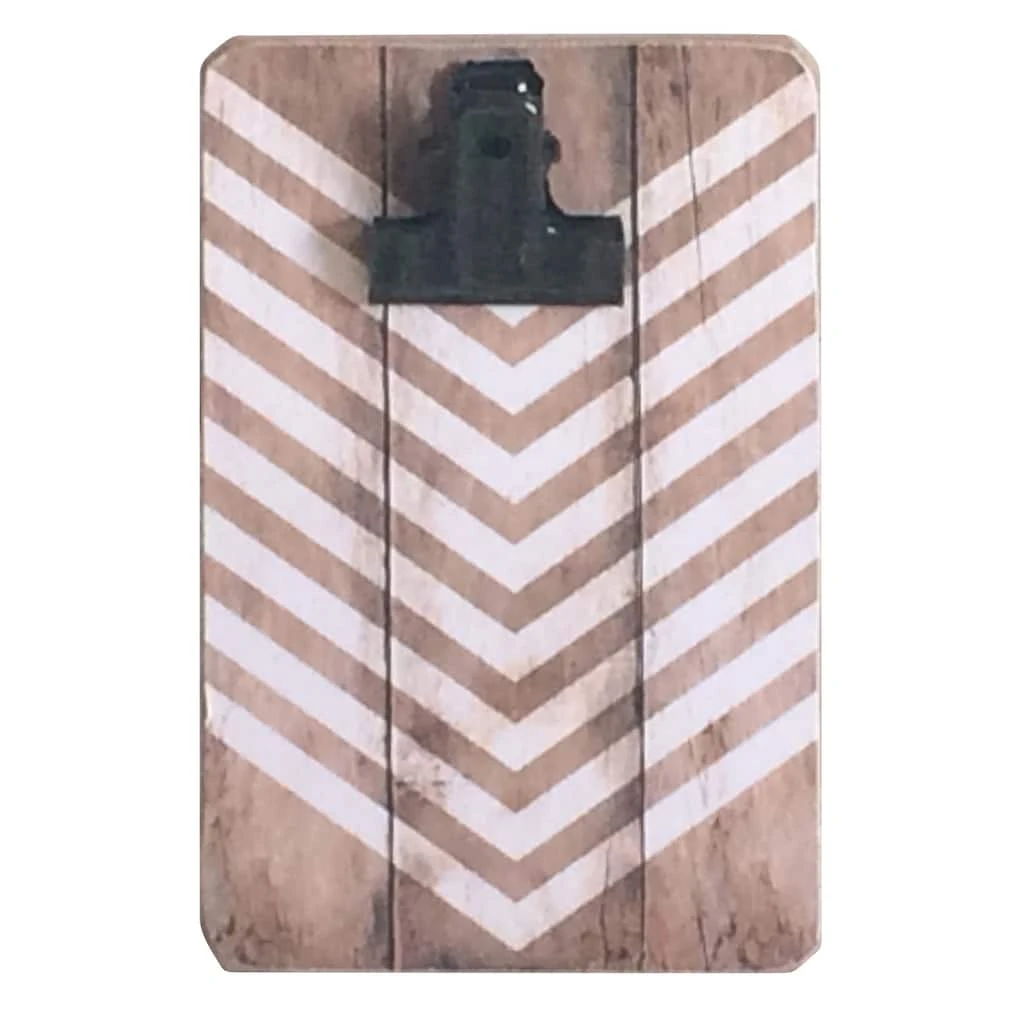 New 👏 24 Pack: White & Natural Chevron Mini Clip Frame by Studio Décor® by Studio Decor 🔔