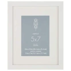 Brand new ⭐ White Narrow Frame With Mat, Aspect By Studio Décor® by Studio Decor ⭐ -Studio Decor Shop 10504971 1 1