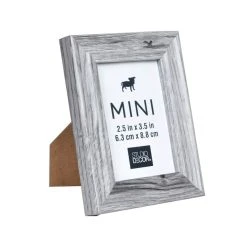 Outlet 🌟 24 Pack: Gray Wood Grain 2.5" x 3.5" Mini Frame by Studio Décor® by Studio Decor ❤️