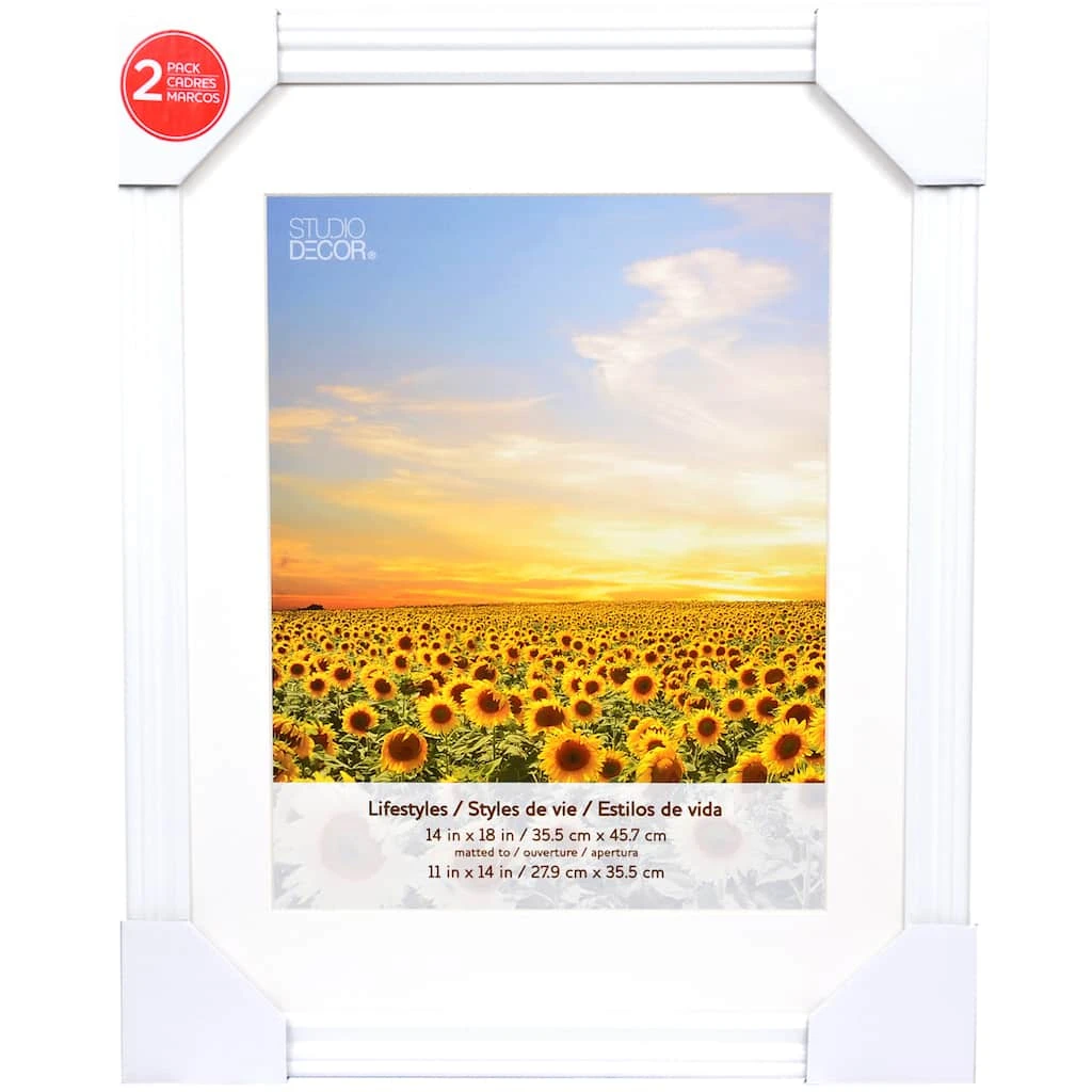 Buy ✔️ 4 Packs: 2 ct. (8 total) White 11" x 14" Frame with Mat, Lifestyles by Studio Décor® by Studio Decor ❤️ 4 Buy ✔️ 4 Packs: 2 ct. (8 total) White 11" x 14" Frame with Mat, Lifestyles by Studio Décor® by Studio Decor ❤️ - Image 4