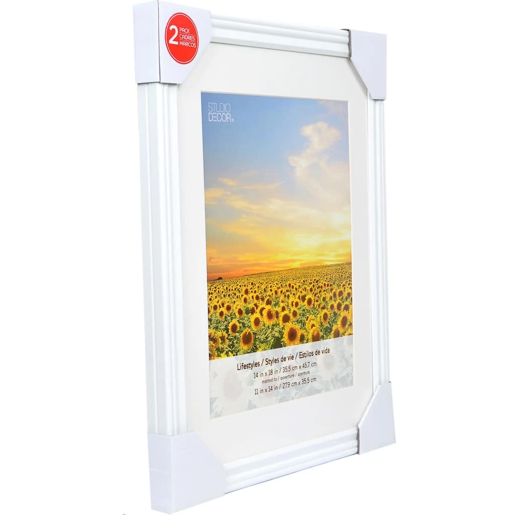Buy ✔️ 4 Packs: 2 ct. (8 total) White 11" x 14" Frame with Mat, Lifestyles by Studio Décor® by Studio Decor ❤️ 3 Buy ✔️ 4 Packs: 2 ct. (8 total) White 11" x 14" Frame with Mat, Lifestyles by Studio Décor® by Studio Decor ❤️ - Image 3