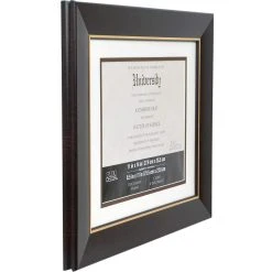 Buy ⭐ Brown & Gold 8.5" x 11" Document Frame with Mat by Studio Décor® by Studio Decor 😍 -Studio Decor Shop 10546488 2