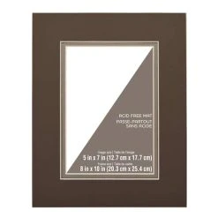 Outlet ❤️ 8" x 10" Double Mat By Studio Décor®, 5" x 7" Opening by Studio Decor 🌟 -Studio Decor Shop 10546564