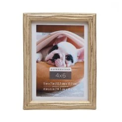 Promo ⌛ Gilded Faux Wood 4" x 6" Frame with Mat, Expressions™ by Studio Décor® by Studio Decor 🌟
