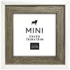 Buy ⌛ 24 Pack: Gray & White 3" x 3" Mini Frame by Studio Décor® by Studio Decor 🎁