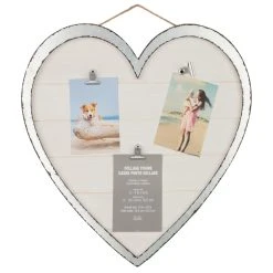 Discount 🔥 6 Pack: 3 Opening Galvanized Heart 19" x 20" Collage Clip Frame by Studio Décor® by Studio Decor ⭐