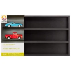 Best Sale ⌛ 4 Pack: Black Three-Tiered 28" x 16.7" LED Display Shelf by Studio Décor® by Studio Decor 🎉