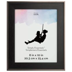 Wholesale ⌛ 12 Pack: Black with Bronze Edges 8" x 10" Frame, Simply Essentials™ by Studio Décor® by Studio Decor ❤️