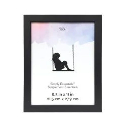 New ❤️ Black Flat Top 8.5" x 11" Frame, Simply Essentials™ by Studio Décor® by Studio Decor ⭐