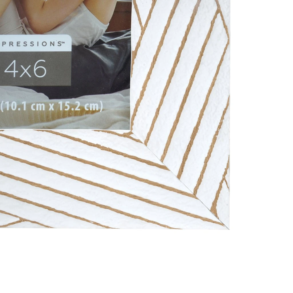 Outlet ⭐ SD FRM 4X6 WHT W/BRN LINES by Studio Decor ⭐ 2 Outlet ⭐ SD FRM 4X6 WHT W/BRN LINES by Studio Decor ⭐ - Image 2