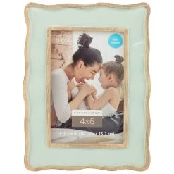 Flash Sale 🥰 Green with Distressed Scallops 4" x 6" Frame, Expressions™ by Studio Décor® by Studio Decor ❤️