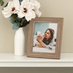 Best reviews of ❤️ Faux Wood with Silver Inner 8" x 10" Frame, Expressions™ by Studio Décor® by Studio Decor 🎉 -Studio Decor Shop 10625239 5