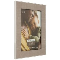 Budget π Greige with Silver Edges 5" x 7" Frame, Expressions™ by Studio Décor® by Studio Decor π 7 Budget π Greige with Silver Edges 5" x 7" Frame, Expressions™ by Studio Décor® by Studio Decor π -Studio Decor Shop 10625242 3