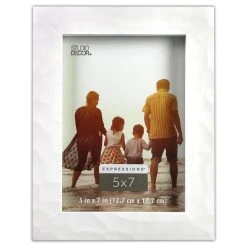 Promo ✔️ 12 Pack: White 😍 Hammered 5" x 7" Frame, Expressions™ by Studio Décor® by Studio Decor ⭐