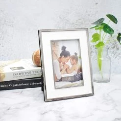 Best deal 🧨 Silver with White Fabric 4" x 6" Frame, Expressions™ by Studio Décor® by Studio Decor 🛒 -Studio Decor Shop 10625310 7